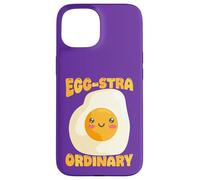 Custodia per iPhone 15 Egg-Stra, simpatico gioco di parole a forma di uovo fritto