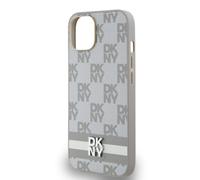 Custodia per iPhone 15 Elegant con motivi a piastrelle e strisce - Nouvo