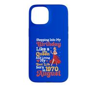 Custodia per iPhone 15 Entrando nel mio compleanno come una regina nata nell'agosto 1970