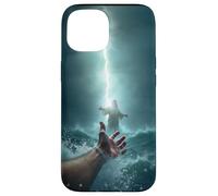Custodia per iPhone 15 Epic Bible Story Christian Graphic - Jesus Saving Peter