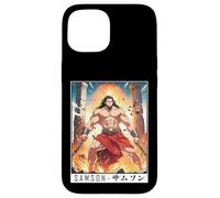 Custodia per iPhone 15 Epic Japanese Anime Christian Faith Bible Graphic - Samson