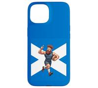 Custodia per iPhone 15 Eroe scozzese del rugby
