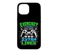 Custodia per iPhone 15 Esercizio? I Thought You Said Extra Lives Funny Gaming
