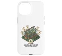 Custodia per iPhone 15 Estetica del botanico digitale - Giardino della fattoria virtuale