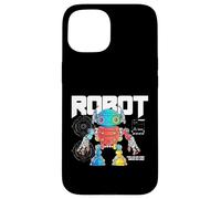 Custodia per iPhone 15 Fantascienza Robot Alimentato Da Codice Guidato Da Logica