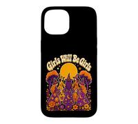 Custodia per iPhone 15 Fantastico design a cerchio per Halloween, anni '70, della congrega delle streghe