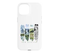 Custodia per iPhone 15 Fiordi, pecore e cultura maori - Vacanze Nuova Zelanda