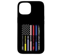 Custodia per iPhone 15 First Responder Hero Flag Nurse EMS Police Design
