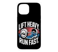 Custodia per iPhone 15 Fitness Lift Heavy Run Fast Gym Atleta Palestra Corsa Sprint