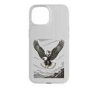 Custodia per iPhone 15 Flaga Demone Strega Venti E Ali Selvatiche
