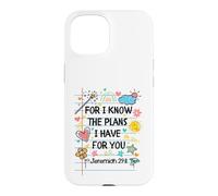 Custodia per iPhone 15 For I Know The Plans I Have For You Christian Back To School