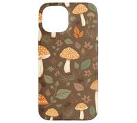 Custodia per iPhone 15 Forager botanico Cottagecore della foresta dei funghi del bosco