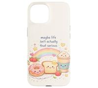 Custodia per iPhone 15 Forse la vita non è davvero così serio kawaii