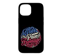 Custodia per iPhone 15 Francese Vin Pain Fromage Bastille Day Cultura