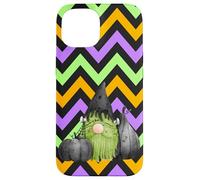 Custodia per iPhone 15 Frankenstein Halloween gnomo verde carino mostro spettrale