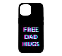 Custodia per iPhone 15 Free Dad Hugs Pride Proud Ally LGBT Rainbow Flag Support