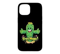 Custodia per iPhone 15 Free Hugs - Scritta "Cactus Abbraccio"