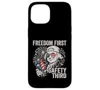 Custodia per iPhone 15 Freedom First Safety Terzo John Adams Divertente 4 luglio