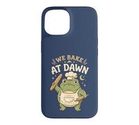 Custodia per iPhone 15 Frog We Bake At Dawn Funny Baking Humor Meme 2