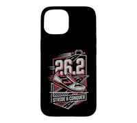 Custodia per iPhone 15 Full Marathon Runner 26.2 Stride Conquer Corsa