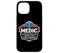 Custodia per iPhone 15 Fun Medic I'm The One They Call When The EMT inizia a sudare