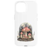 Custodia per iPhone 15 Funghi Incantati Foresta Campana Jar Fungi Art