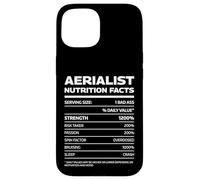 Custodia per iPhone 15 Funny Aerialist Valori Nutrizionali Lira aerea, Sete, Hoop