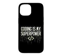 Custodia per iPhone 15 Funny Coding is My Superpower Coder Programmer
