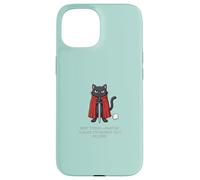 Custodia per iPhone 15 Funny Knight Cat Not Today Fartin Cattitude M'Lord Dad Mom