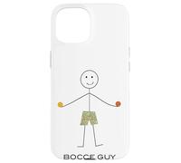 Custodia per iPhone 15 Funny Men Bocce Ball, Boy Bocci Gifts
