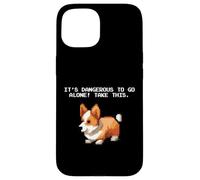 Custodia per iPhone 15 Funny Pixel Video Gamer Pembroke Welsh Corgi Dog Lover
