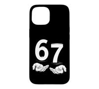 Custodia per iPhone 15 Funny Six Seven 6 7 Meme Gen Alpha Slang 6 7 Hands