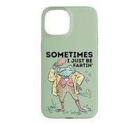Custodia per iPhone 15 Funny Sometimes I Just Be Fartin' Frog Graphic