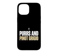 Custodia per iPhone 15 Fusa e Pinot Grigio Cat Mom