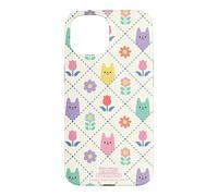 Custodia per iPhone 15 Gabby’s Dollhouse Floral Cat Tile All Over Print
