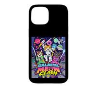 Custodia per iPhone 15 Galactic Funny Clash Space Cats Illustration Graphic Cartoon