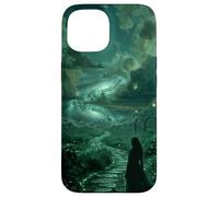 Custodia per iPhone 15 Galaxy Path Dark Witchcore Mistico Cielo Notturno