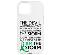 Custodia per iPhone 15 Gallbladder Cancer Warriors I Am The Storm, I Will Survive