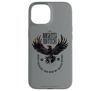 Custodia per iPhone 15 Game of Thrones The Night's Watch Crow