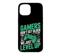 Custodia per iPhone 15 Gamers Don't Get Older We Just Level Up Funny Gamer Retro