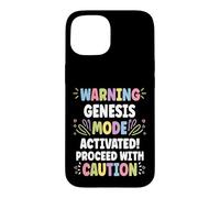 Custodia per iPhone 15 GENESIS Personalized Name Funny Cute Custom GENESIS Name