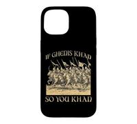 Custodia per iPhone 15 Gengis Khan Impero Mongolo Cavaliere Guerriero Orda d'Oro