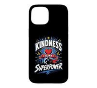 Custodia per iPhone 15 Gentilezza è il mio superpotere Superhero Anti Bullismo Scuola Divertente