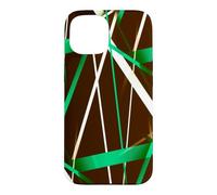 Custodia per iPhone 15 Geometria Urbana Nero Bianco Verde
