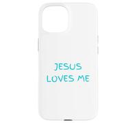 Custodia per iPhone 15 GESÙ MI AMA Abbi fede in Lui