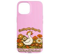 Custodia per iPhone 15 Getting My Steps in Walking With The Lord Christian Floral I