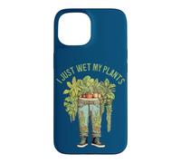 Custodia per iPhone 15 Giardiniere I Just Wet My Plants Divertente gioco di parole con piante floreali Giardino