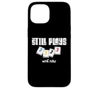 Custodia per iPhone 15 Gioca ancora con piastrelle Rummikub divertente gioco di parole