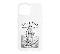 Custodia per iPhone 15 Giocatore di baseball Divertente Patrono Santa Rita Sport