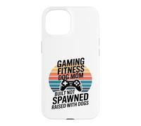 Custodia per iPhone 15 Gioco Fitness Cane Mamma Costruito Non Generato Allevato Con I Cani